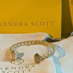 Kendra Scott Macrame Elton Cuff gold/nude abalone